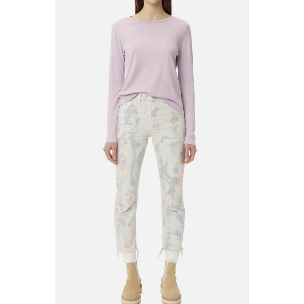 John Elliot Straight Leg Crop Jeans Sz 25 Push Pop Tie Dye Jeans NEW